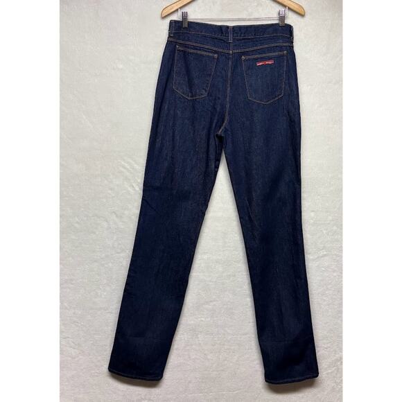 VTG 80s Brittania Dark Wash Jeans Basic Straight Leg Mens Size 34XL (34W x 36L) - Picture 2 of 12